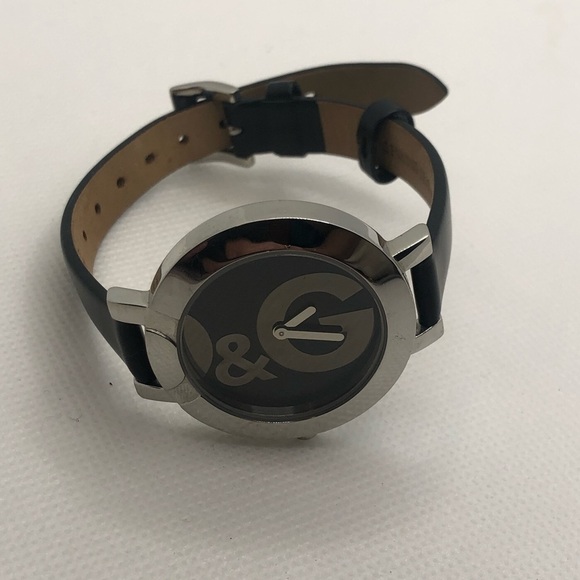 D&g Dolce & Gabbana Hoop-La Silver LoBlack Dial DW0520 Authentic 6” - 8.2” - Picture 2 of 7